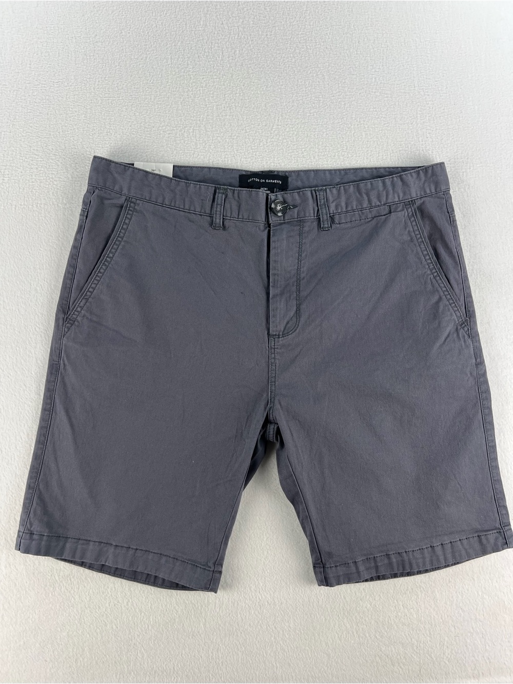 Cotton On Men's Charcoal Flat Front Shorts